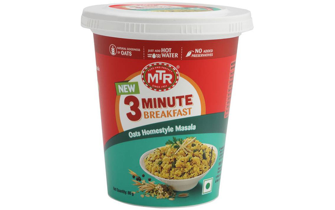 MTR Oats Homestyle Masala - 3 Minute Breakfast   Tub  80 grams